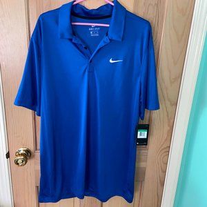 NWT! Nike DriFit Blue Polo - XL Tall